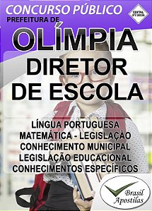Prefeitura Olímpia, SP - 2026 - Apostila para Diretor de Escola