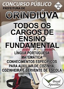 Orindiúva, SP - 2026 - Apostila para Ensino Fundamental, Médio e Superior