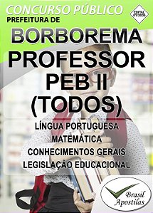 Borborema, SP - 2026 - Apostila DIGITAIS para Professor PEB I e PEB II