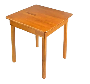 Mesa Rústica 70x70 Cm Quadrada Madeira Queima Estoque