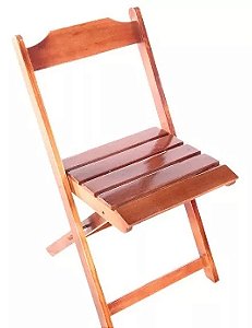 Cadeira Dobrável - Em Madeira Maciça Eucalipto - Rústico