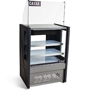 VITRINE CAIXA 080M POLAR PVCN080 COM LED