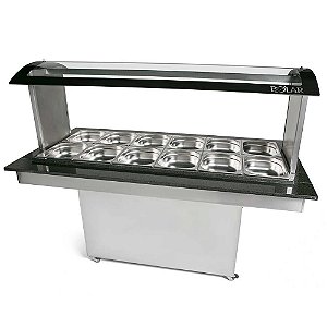 BUFFET TERMICO 12GN POLAR BRQ12 SEM CUBA