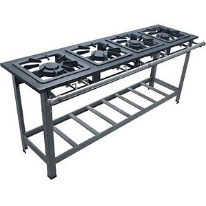 Fogão Industrial 4 Bocas Cristalaço 09940 Linha 40X40cm
