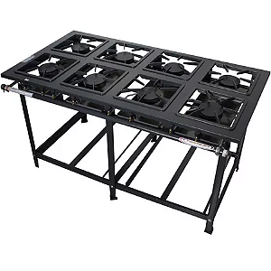FOGAO 08 BOCAS INNAL FLP8BS 30X30 SIMPLE