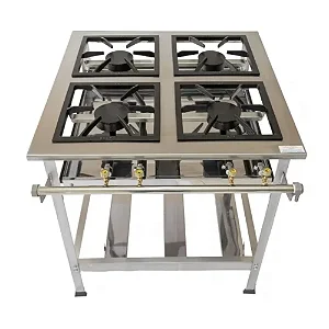 FOGAO 04 BOCAS INNAL FLC4BS 40X40 INOX