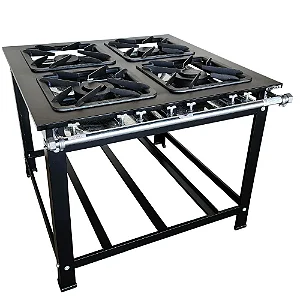 FOGAO 04 BOCAS CEFAZ CFZG156 40X40 DUPLO