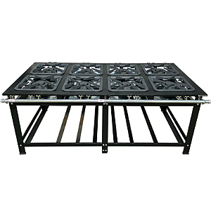 FOGAO 08 BOCAS CEFAZ CFZG159 40X40 DUPLO