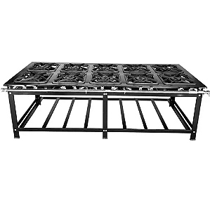 FOGAO 10 BOCAS CEFAZ CFZG160 40X40 CENTR