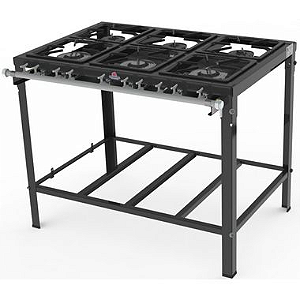 FOGAO 06 BOCAS PROGAS PMS600 30X30 DUPLA
