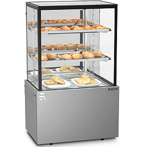 VITRINE ESTUFA 075M REFRIMATE CVTQ INOX