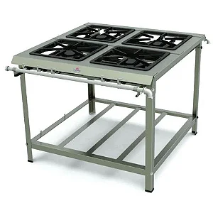 FOGAO 04 BOCAS PROGAS PMDINOX400 40X40 E