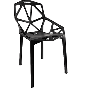 CADEIRA PLASTICA IMIN PIXEL PRETA
