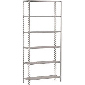 ESTANTE ACO BRANCA AMAPA C/6B 198X92X40CM