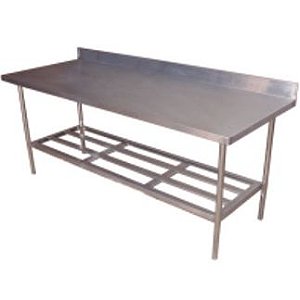 MESA TOTAL INOX BARONESA ESPELHO 190X70CM