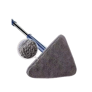 MOP ESFREGÃO MICROFIBRA  TRIANGULAR AJUSTÁVEL 360° LIMPEZA DOMESTICA, VIDROS E PISOS