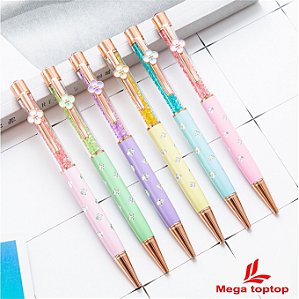 CANETA KAWAI ESFEROGRÁFICA CRISTAL LUXO PARA ESCRITA 0.7 MAIS CANETA TOUCH