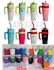 1200ml+260ML+75ML Garrafa térmica  CX40 KIT