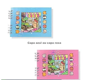 绘画本Livro de Colorir Bob Good 48 Folhas Caderno de Desenho Pintura Coloring Book cenários fascinantes Capa dura