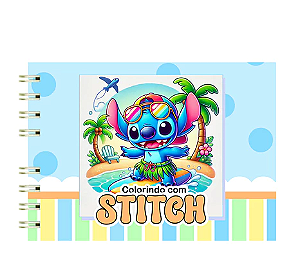 绘画本 270克 livro de Colorir Stch fofo infantil caderno de desenho para pintar 50 folhas