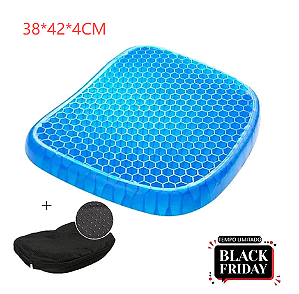 硅胶垫 Almofada Capa em Silicone Gel para Assento Banco de Carro Ortopédico 38*42*4CM