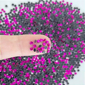 Strass para unhas strass pink 3mm|100 unidades