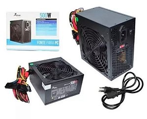 FONTE ALIMENTAÇÃO PC KP-522 500W 115/230V PRETA
