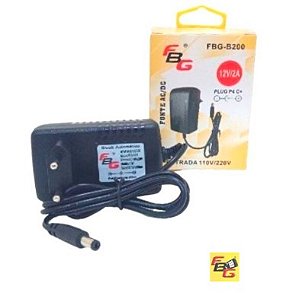 FONTE AC/DC 12V 2A PLUG P4 FBG-B200