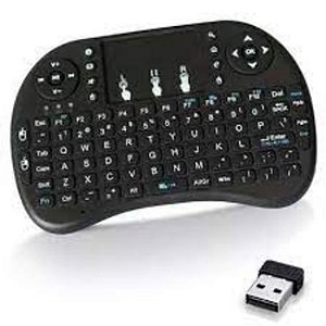 MINI TECLADO COM TOUCHPAD WIRRELESS 2.4G RECARREGAVEL BK-BTI8 (3017)