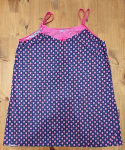 Camisola Liganete Estampada Cereja Plus Size Egg