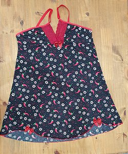 Camisola Liganete Estampada Preta Pimenta G