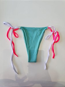 Biquini Parte De Baixo Turquesa Neon