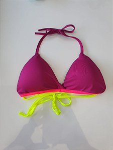 Biquini Parte De Cima Roxo Neon