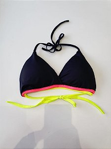 Biquini Parte De Cima Preto Neon