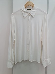 Camisa De Viscose Creme