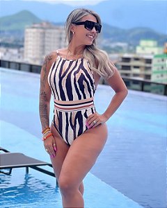 Maio Plus Size Oncinha Estampado Gg