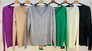 Blusa De Algodao Manga Longa G/Gg Verde