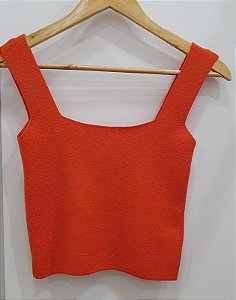 Cropped Tricot Laranja