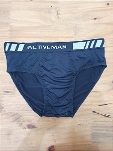 Cueca Slip Microfibra C/ Elastico Preta G