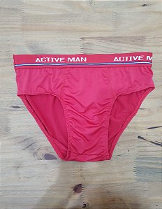 Cueca Slip Microfibra C/ Elastico Vermelho Gg