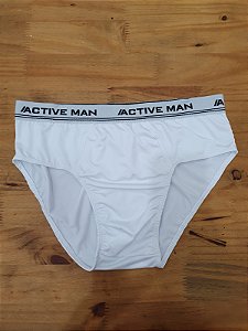 Cueca Slip Microfibra C/ Elastico Branca Gg