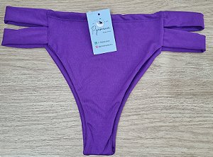 Biquini Parte De Baixo Trançado Roxo Único