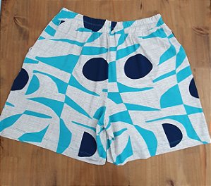 Bermuda Azul Estampada G2 Viscolycra