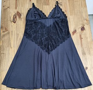 Camisola Renda Preta Gg
