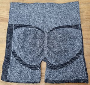 Short Cinza E Preto Mescla