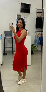 Vestido Modal Único Vermelho