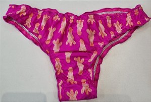 Biquiní Rosa/Laranja Parte De Baixo M