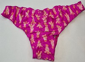 Biquiní Rosa/Laranja Parte De Baixo G