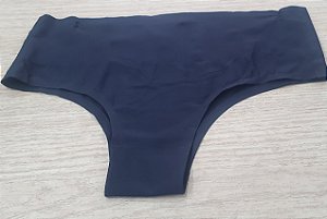 Calcinha Sem Costura Pala Alta Tanga P/M Preta