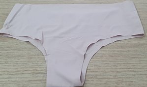 Calcinha Sem Costura Pala Alta Tanga P/M Bege